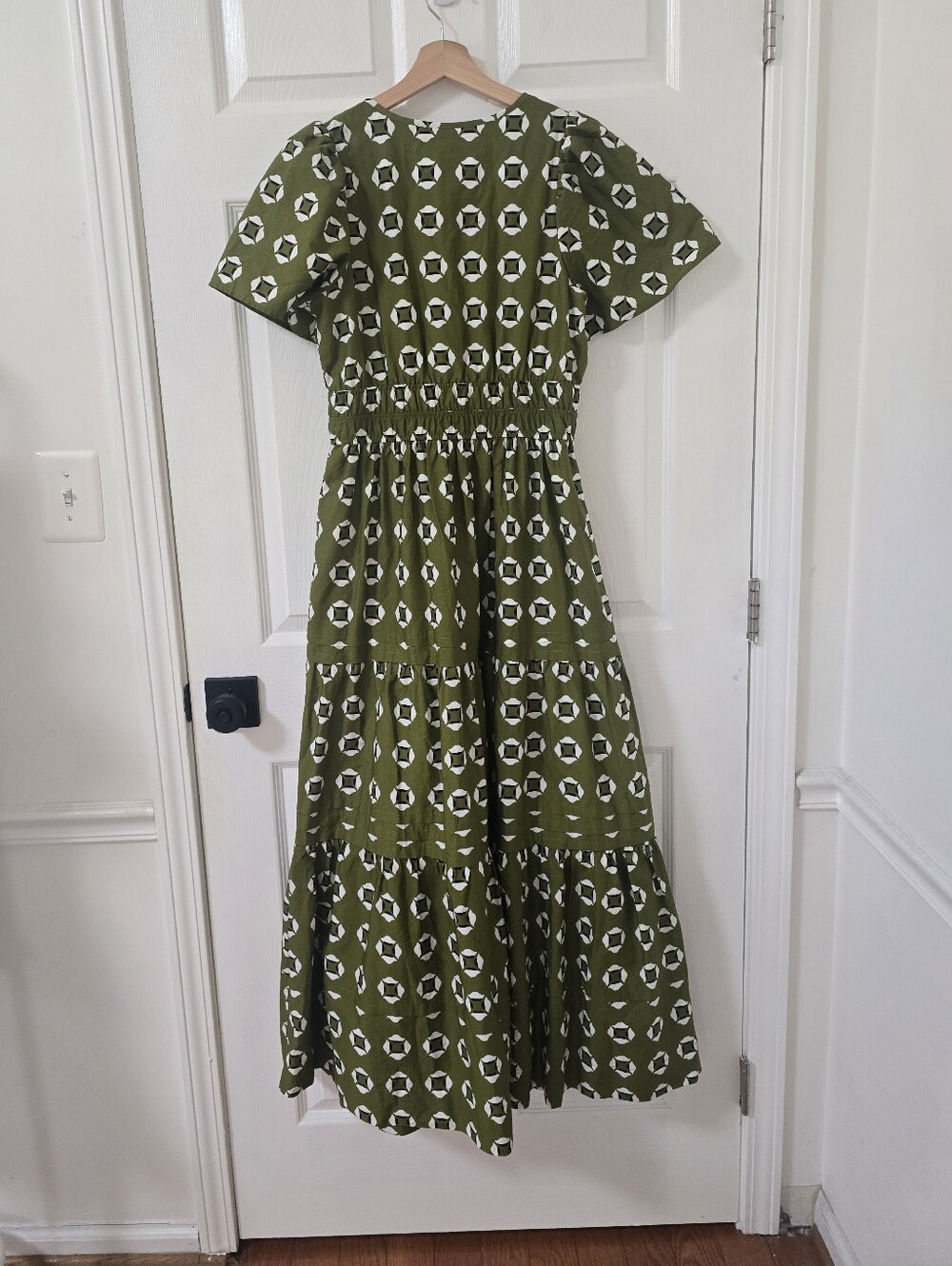 Anthropologie Somerset Green Printed Maxi Dress Size S - Picture 6 of 6